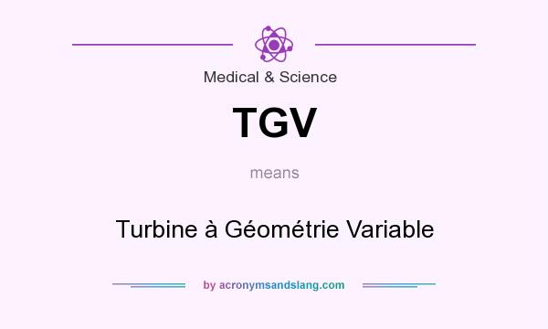What does TGV mean? It stands for Turbine à Géométrie Variable