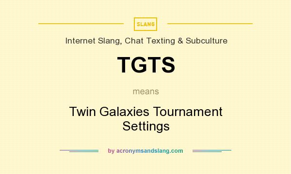 What does TGTS mean? It stands for Twin Galaxies Tournament Settings