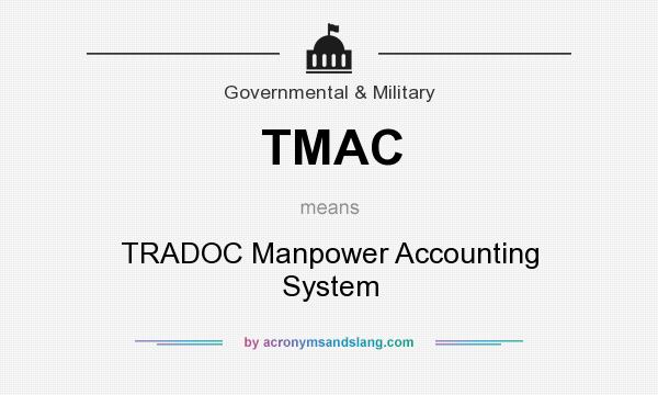 What does TMAC mean? It stands for TRADOC Manpower Accounting System