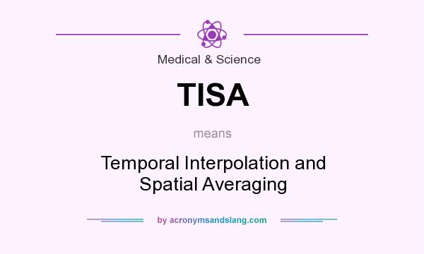 What does TISA mean? It stands for Temporal Interpolation and Spatial Averaging