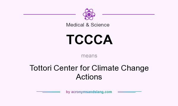 What does TCCCA mean? It stands for Tottori Center for Climate Change Actions