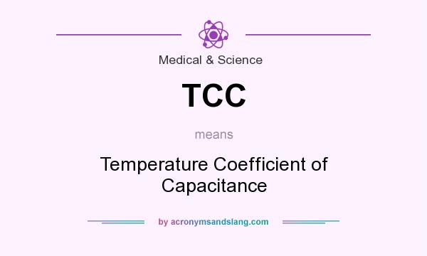 What does TCC mean? It stands for Temperature Coefficient of Capacitance
