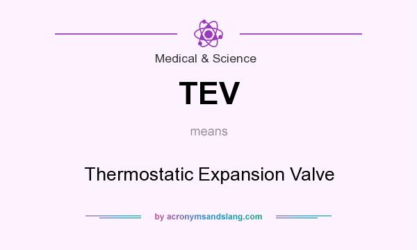 What does TEV mean? It stands for Thermostatic Expansion Valve