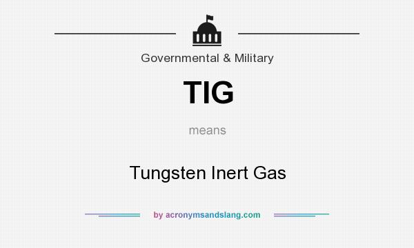 What does TIG mean? It stands for Tungsten Inert Gas