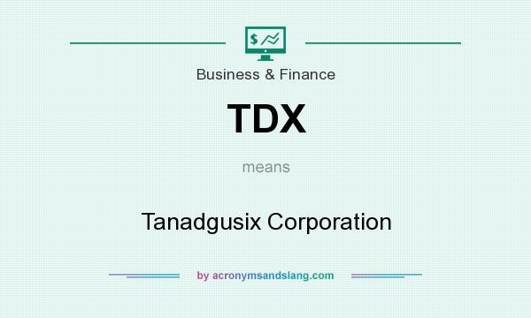 What does TDX mean? It stands for Tanadgusix Corporation