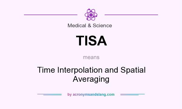 What does TISA mean? It stands for Time Interpolation and Spatial Averaging