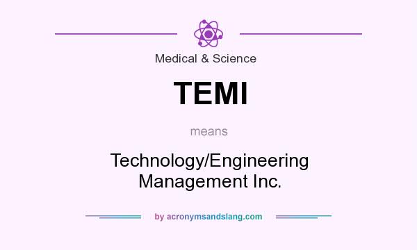 What does TEMI mean? It stands for Technology/Engineering Management Inc.