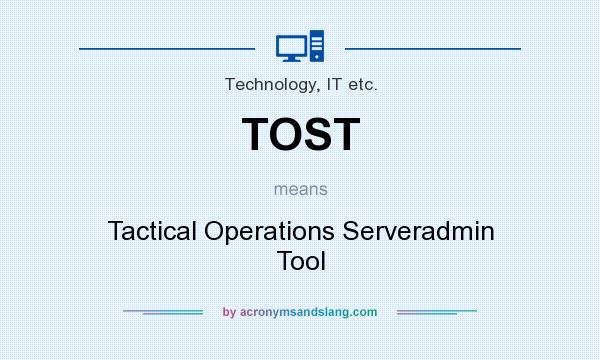 What does TOST mean? It stands for Tactical Operations Serveradmin Tool