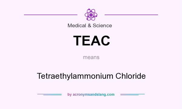 What does TEAC mean? It stands for Tetraethylammonium Chloride