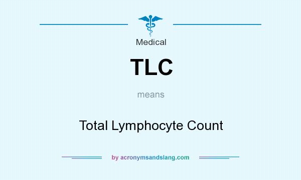 What does TLC mean? It stands for Total Lymphocyte Count