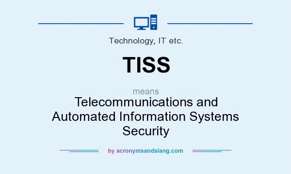 What does TISS mean? It stands for Telecommunications and Automated Information Systems Security