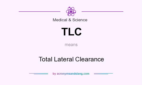 What does TLC mean? It stands for Total Lateral Clearance