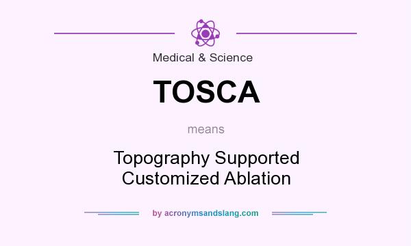 What does TOSCA mean? It stands for Topography Supported Customized Ablation