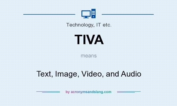 What does TIVA mean? It stands for Text, Image, Video, and Audio