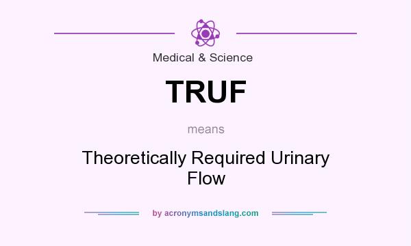 What does TRUF mean? It stands for Theoretically Required Urinary Flow