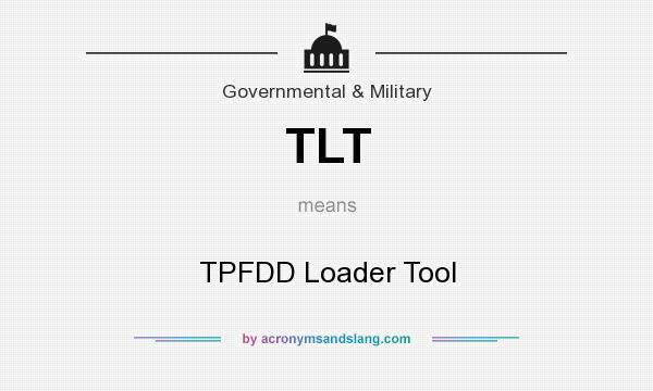 What does TLT mean? It stands for TPFDD Loader Tool