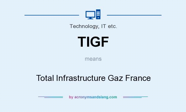 What does TIGF mean? It stands for Total Infrastructure Gaz France