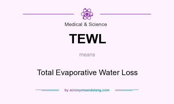 What does TEWL mean? It stands for Total Evaporative Water Loss