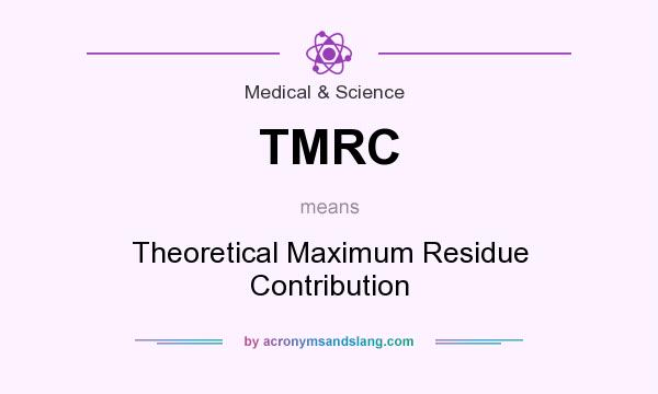 What does TMRC mean? It stands for Theoretical Maximum Residue Contribution