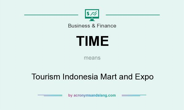 What does TIME mean? It stands for Tourism Indonesia Mart and Expo