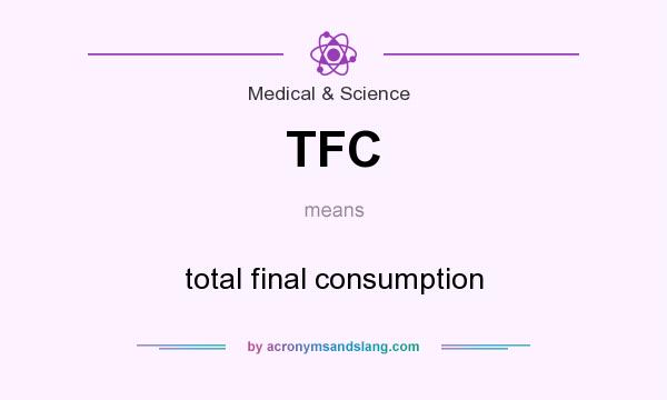 What does TFC mean? It stands for total final consumption