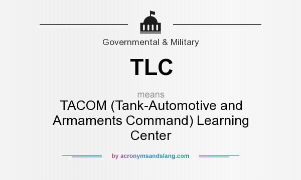 What does TLC mean? It stands for TACOM (Tank-Automotive and Armaments Command) Learning Center