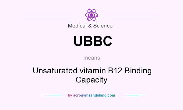 What does UBBC mean? It stands for Unsaturated vitamin B12 Binding Capacity