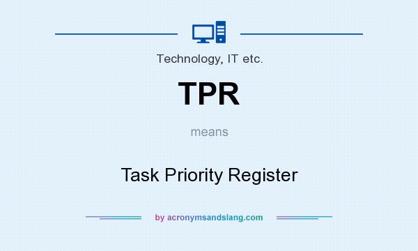 What does TPR mean? It stands for Task Priority Register
