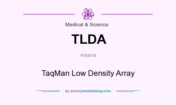 What does TLDA mean? It stands for TaqMan Low Density Array
