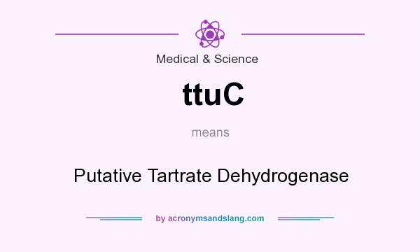 What does ttuC mean? It stands for Putative Tartrate Dehydrogenase