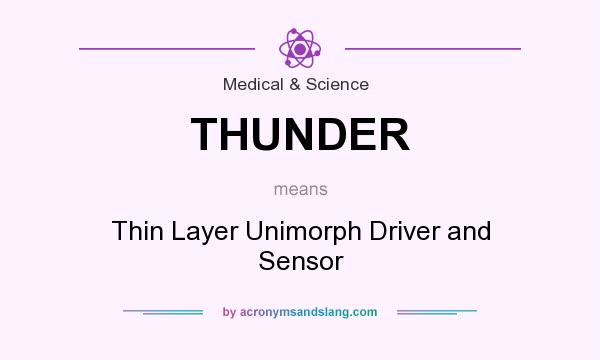 What does THUNDER mean? It stands for Thin Layer Unimorph Driver and Sensor