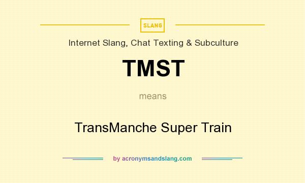 What does TMST mean? It stands for TransManche Super Train