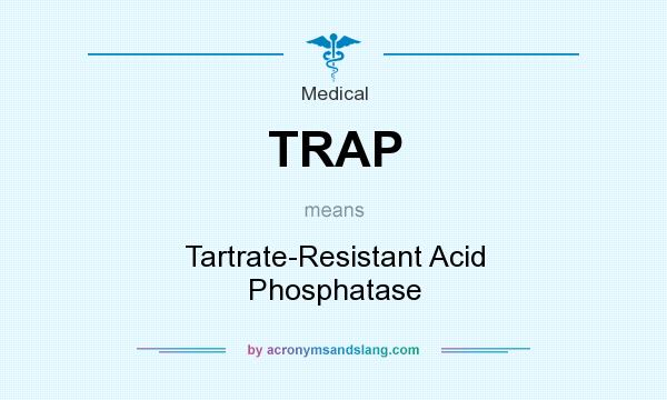 What does TRAP mean? It stands for Tartrate-Resistant Acid Phosphatase