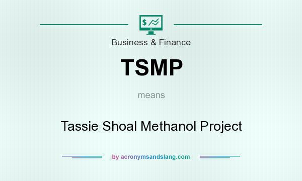 What does TSMP mean? It stands for Tassie Shoal Methanol Project