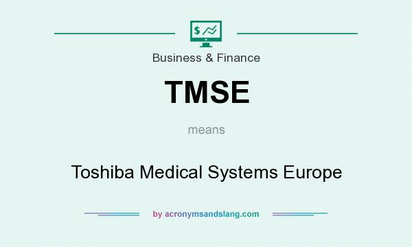 What does TMSE mean? It stands for Toshiba Medical Systems Europe