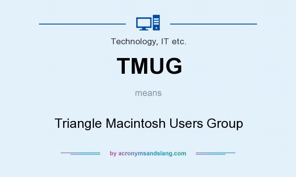 What does TMUG mean? It stands for Triangle Macintosh Users Group