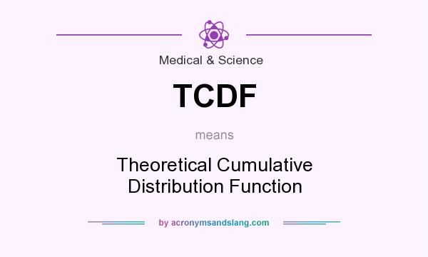 What does TCDF mean? It stands for Theoretical Cumulative Distribution Function