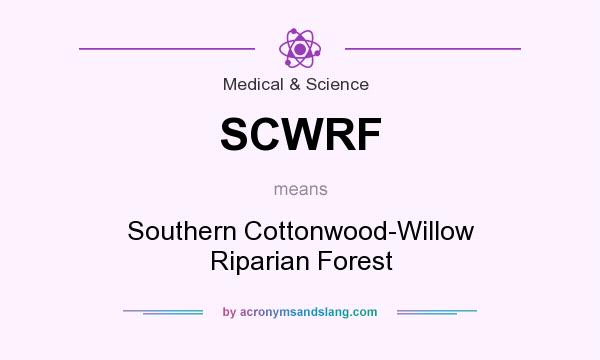 What does SCWRF mean? It stands for Southern Cottonwood-Willow Riparian Forest