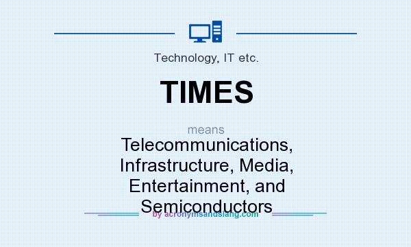 What does TIMES mean? It stands for Telecommunications, Infrastructure, Media, Entertainment, and Semiconductors