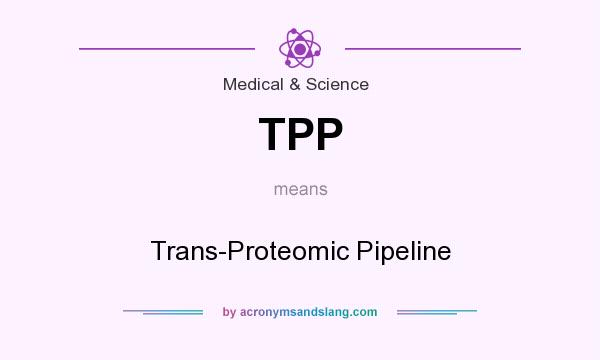 What does TPP mean? It stands for Trans-Proteomic Pipeline