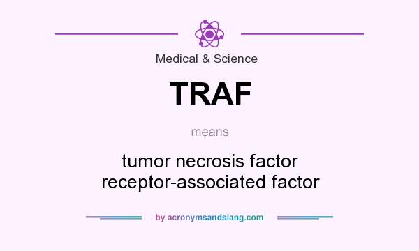 What does TRAF mean? It stands for tumor necrosis factor receptor-associated factor