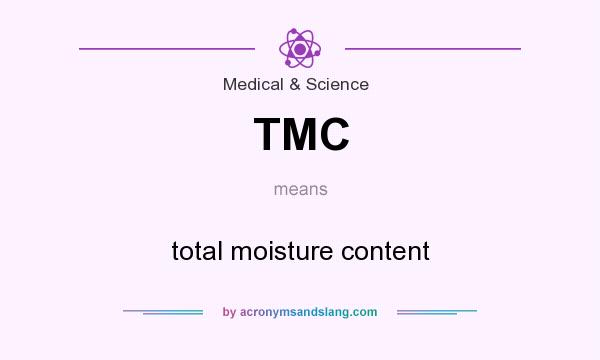 What does TMC mean? It stands for total moisture content