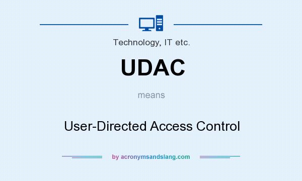 What does UDAC mean? It stands for User-Directed Access Control
