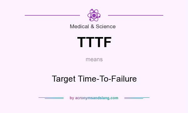 What does TTTF mean? It stands for Target Time-To-Failure