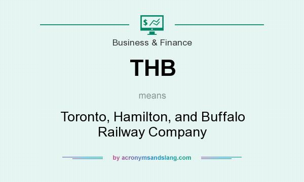 What does THB mean? It stands for Toronto, Hamilton, and Buffalo Railway Company