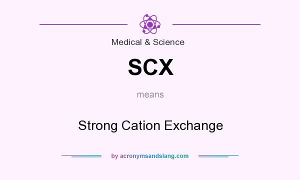 What does SCX mean? It stands for Strong Cation Exchange