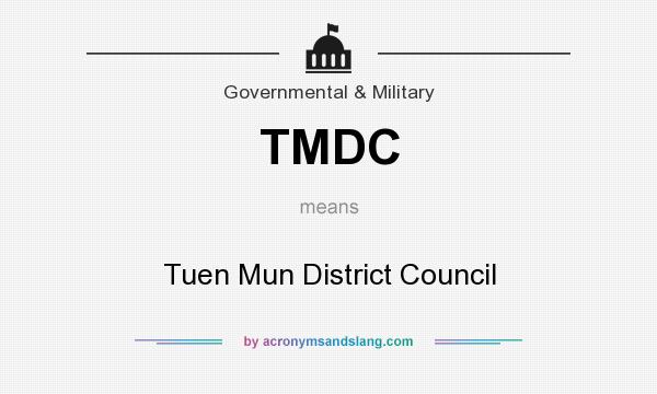What does TMDC mean? It stands for Tuen Mun District Council