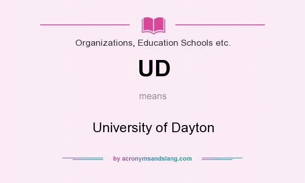 What does UD mean? It stands for University of Dayton