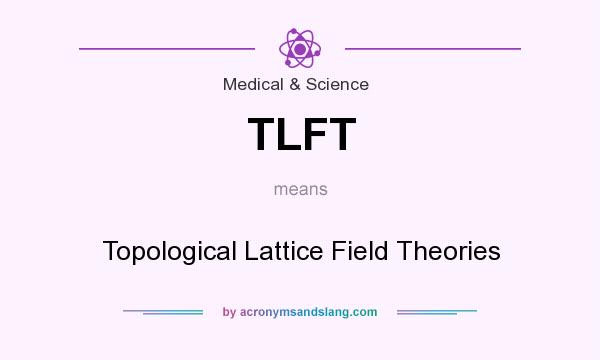 What does TLFT mean? It stands for Topological Lattice Field Theories