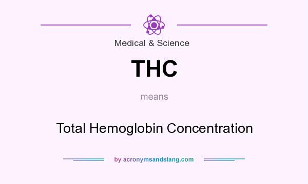 What does THC mean? It stands for Total Hemoglobin Concentration